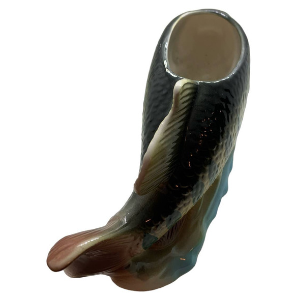 Rubens Original 5129 Yellow Perch Fish Planter Japan - Picture 3 of 6